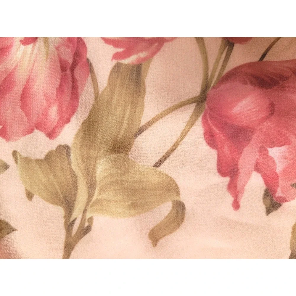 New York & Company Pink Floral Sleeveless A Line Dress‎ Sz XL